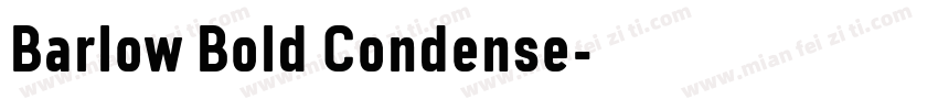 Barlow Bold Condense字体转换